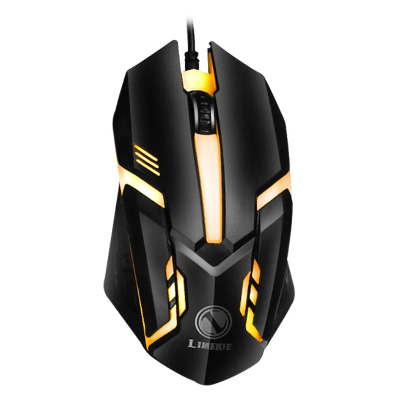 Combo Clavier et Souris Gaming USB — Rétroéclairage RGB Arc-en-Ciel, Bureau & Gaming