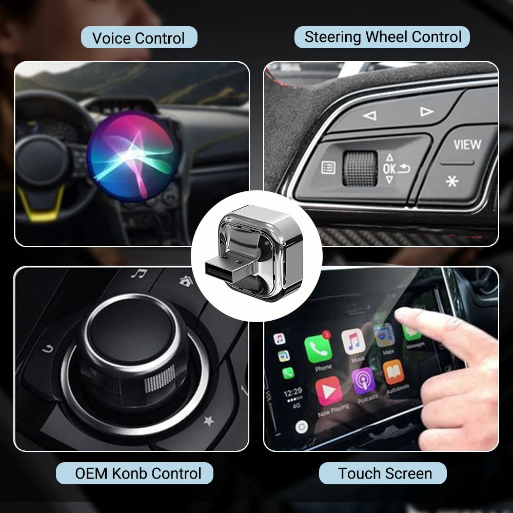 Adaptateur CarPlay & Android Auto Sans Fil XUDA 2-en-1 — Plug & Play