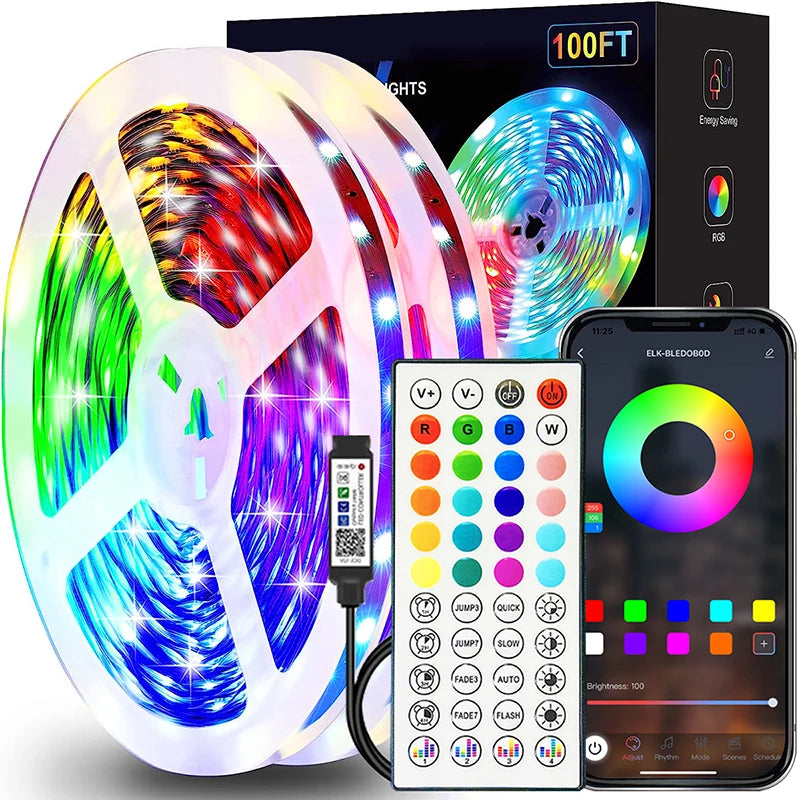 Ruban LED RGB 1M–40M décoration de chambre