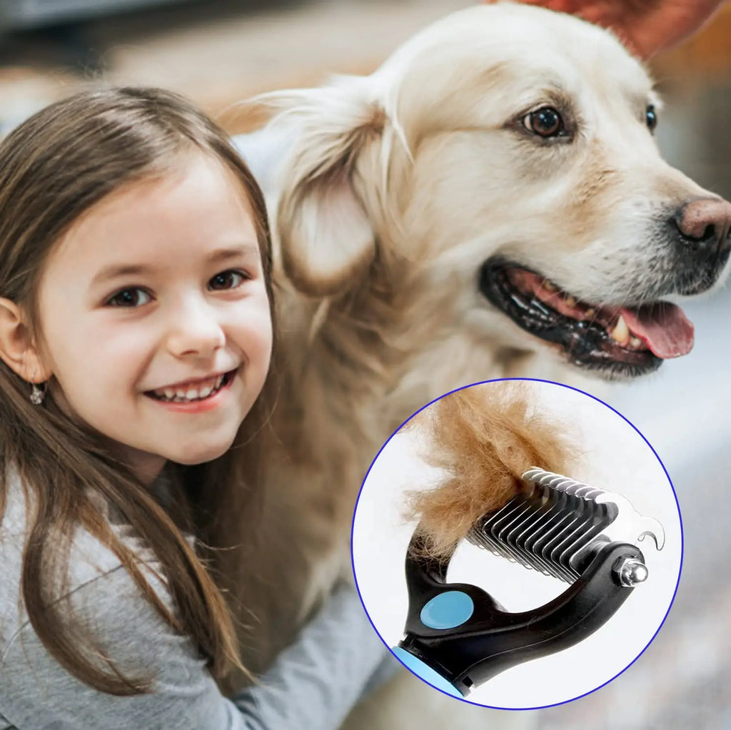 Brosse de toilettage professionnelle pour chien et chat — Anti-poils et dêmêlamélage