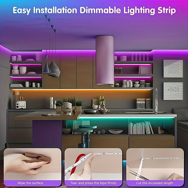 Ruban LED RGB 1M–40M décoration de chambre