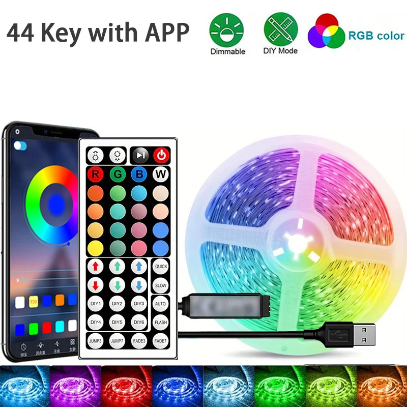 Ruban LED RGB 1M–40M décoration de chambre
