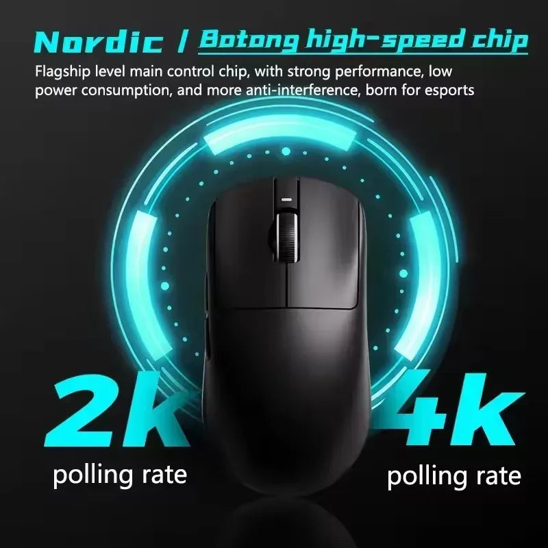 Souris Gaming ATK VXE Dragonfly R1 — Triple Mode Bluetooth, Capteur PAW3395, Ultra-Légère