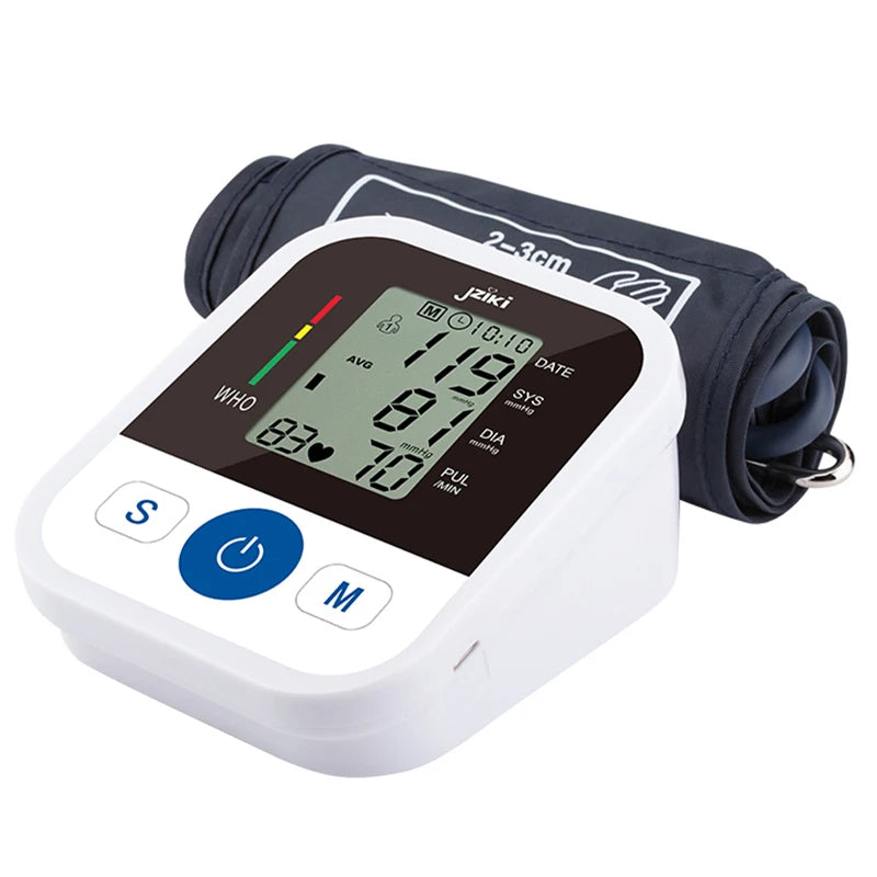 Tensiomètre Numérique Automatique — Moniteur de Pression Artérielle & Fréquence Cardiaque