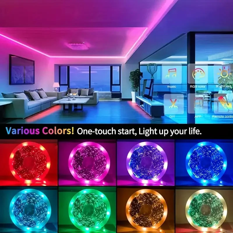Ruban LED RGB 1M–40M décoration de chambre