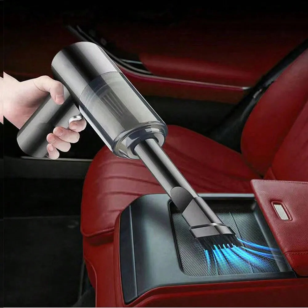 Aspirateur Portable 3-en-1 — Voiture & Maison, Charge USB, Aspiration & Soufflage
