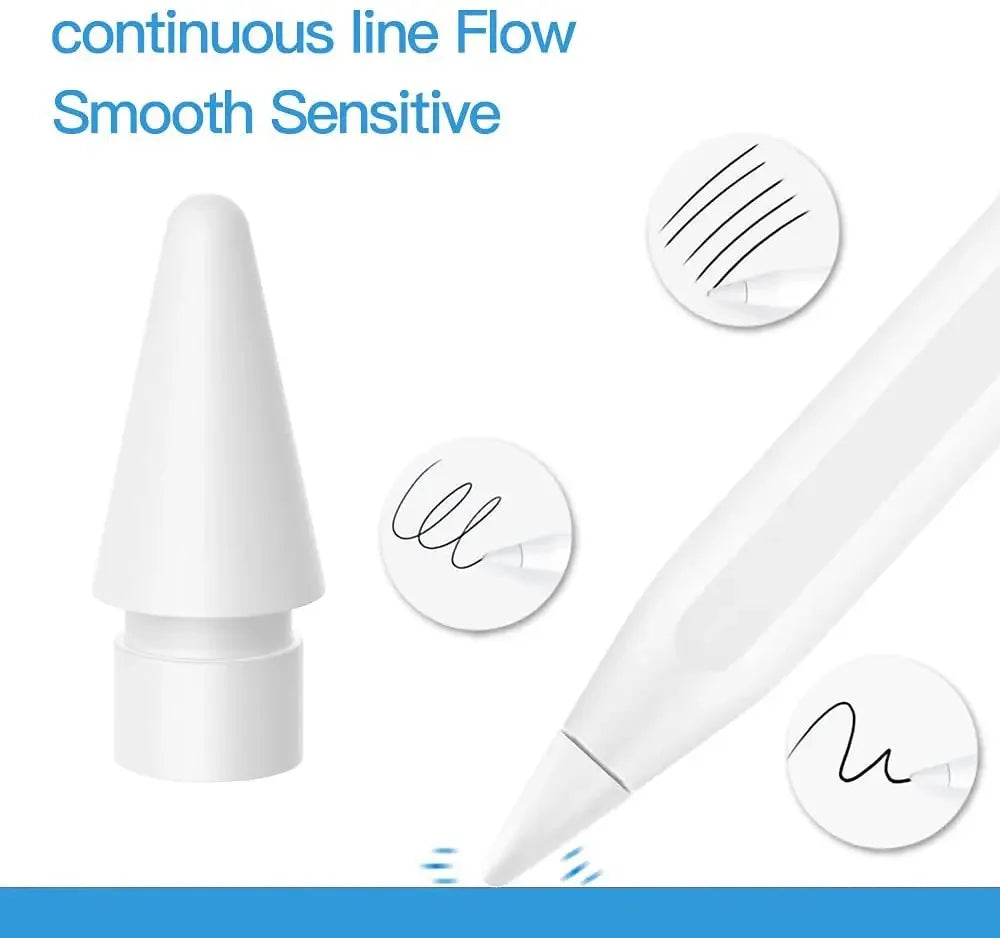 Embouts de Remplacement pour Apple Pencil 1re et 2e Génération — Pointes Fines en Silicone