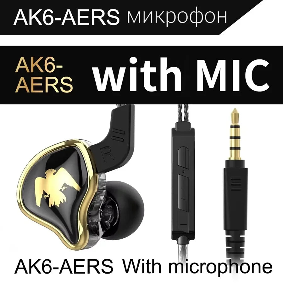 Écouteurs Filaires QKZ AK6 — Son Hi-Fi, Basses Puissantes & Micro Intégré