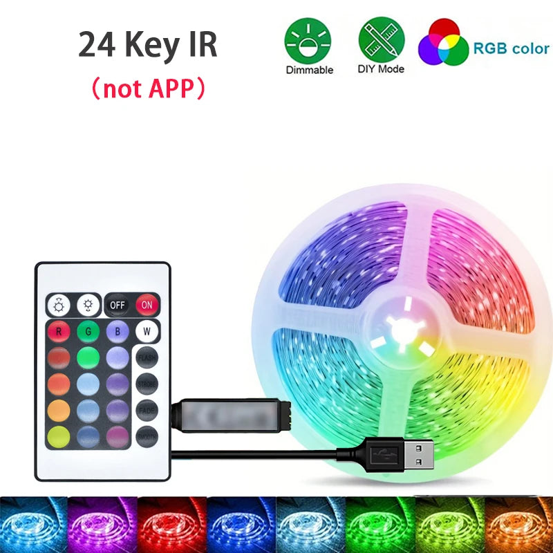 Ruban LED RGB 1M–40M décoration de chambre