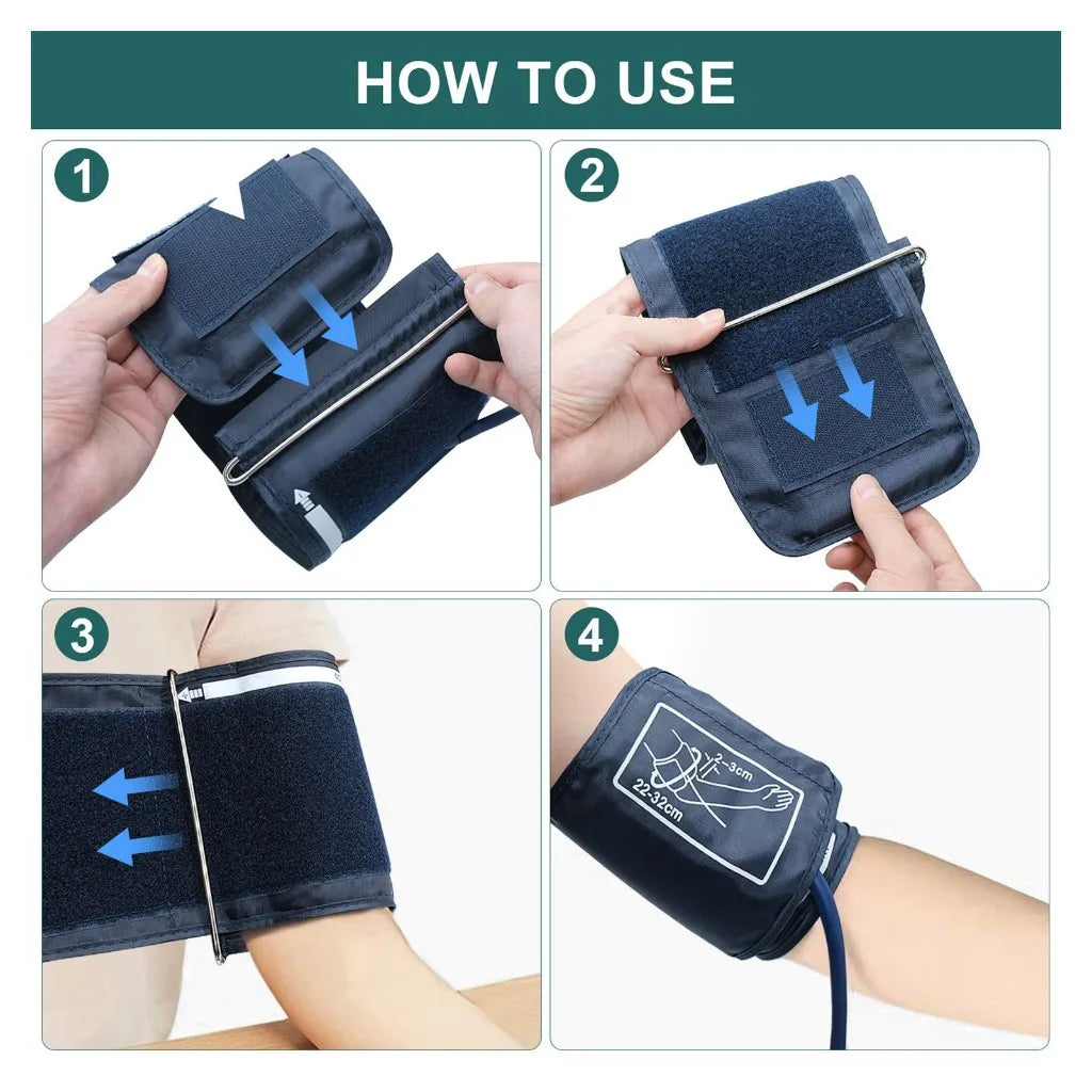 Tensiomètre Numérique Automatique — Moniteur de Pression Artérielle & Fréquence Cardiaque
