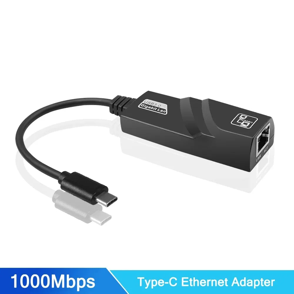 Adaptateur Ethernet 2.5G USB-C / USB 3.0 vers RJ45 — 2500 Mbps, Compatible MacBook & iPad