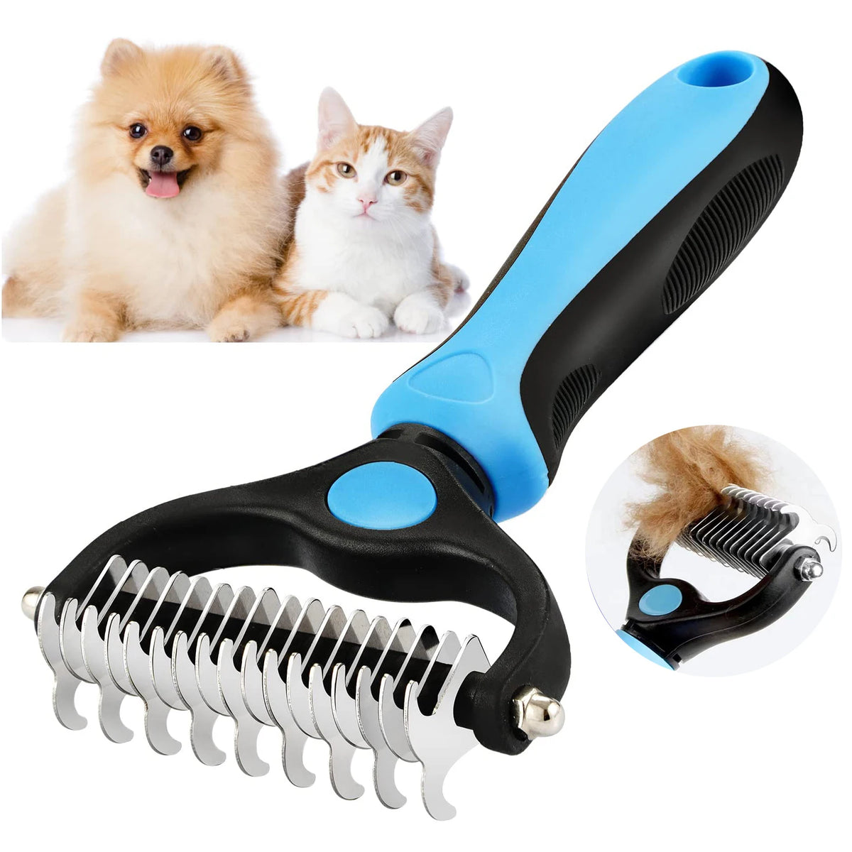 Brosse de toilettage professionnelle pour chien et chat — Anti-poils et dêmêlamélage
